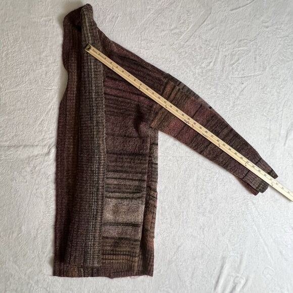 Max Studio Women’s Open Knit Wool Blend Cardigan Size XL Multicolor Rainbow Cozy - Picture 6 of 8